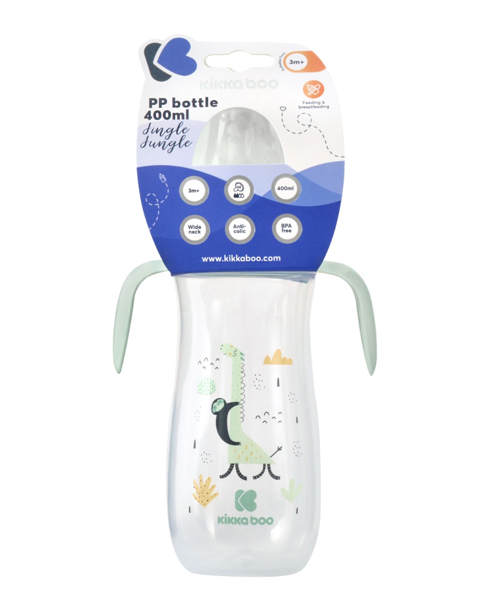 Biberón anticólico 400ml Jingle Jungle Menta
