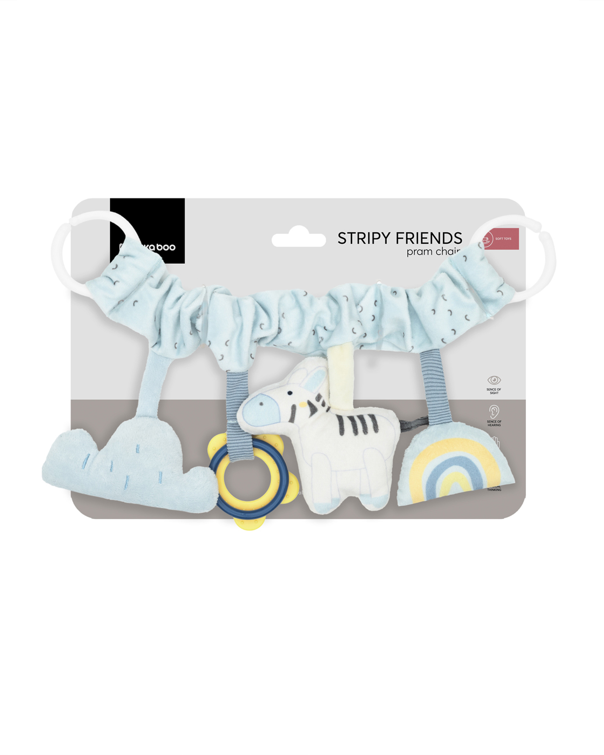 Cadena para cochecito Stripy Friends