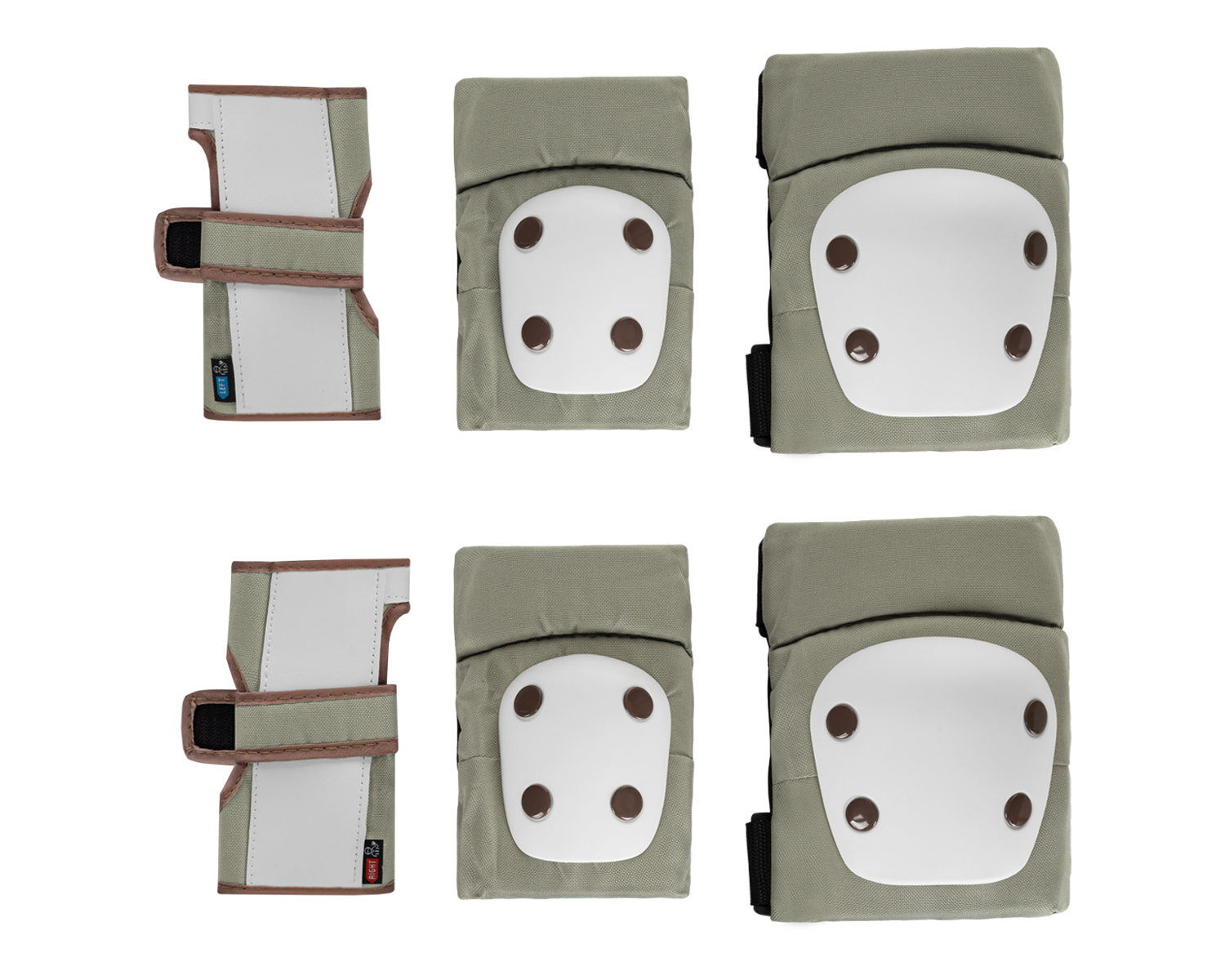Protectores para rodillas y codos Verde Militar