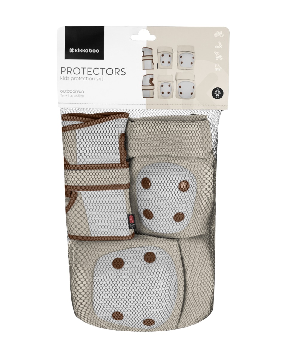 Protectores para rodillas y codos Beige