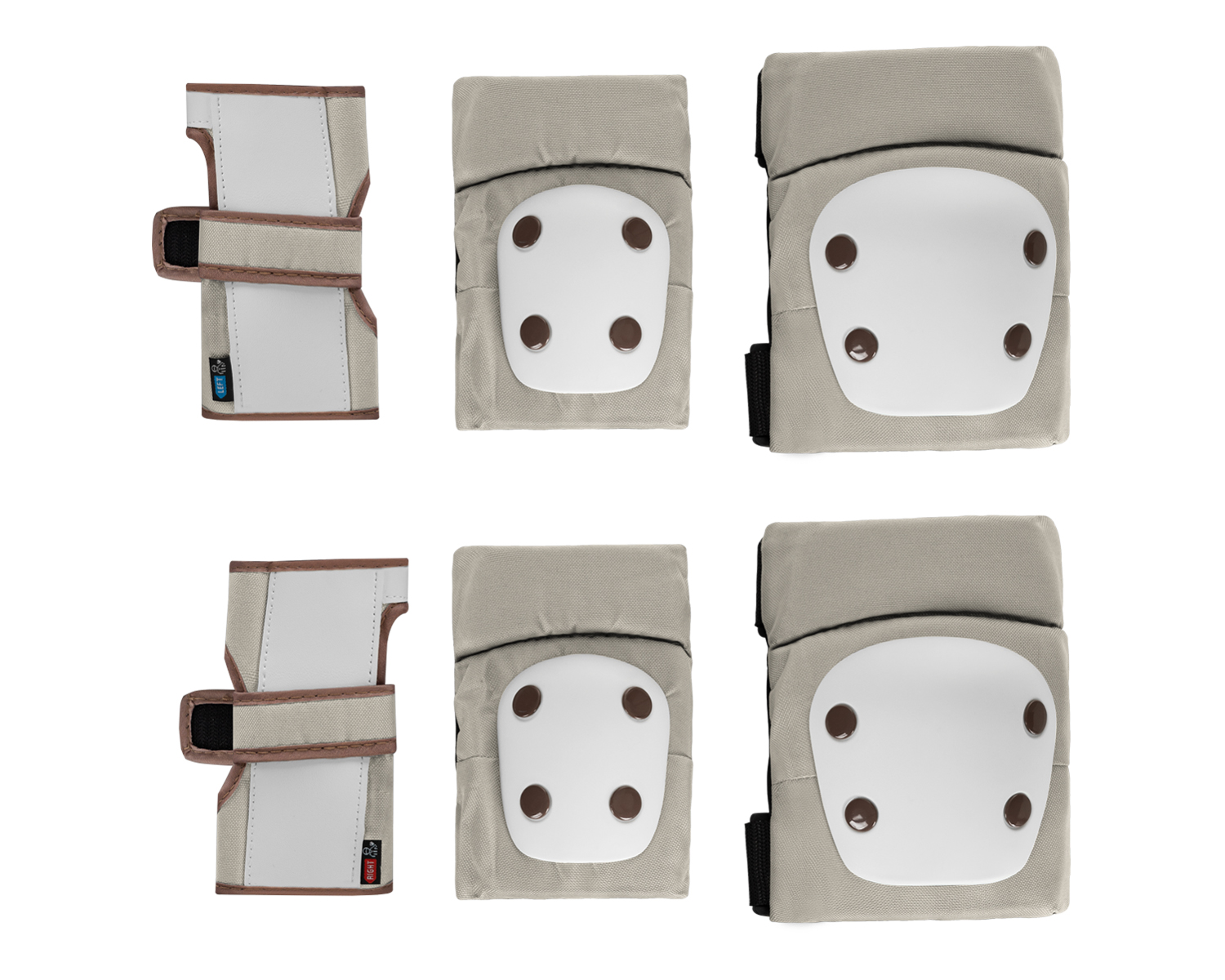 Protectores para rodillas y codos Beige