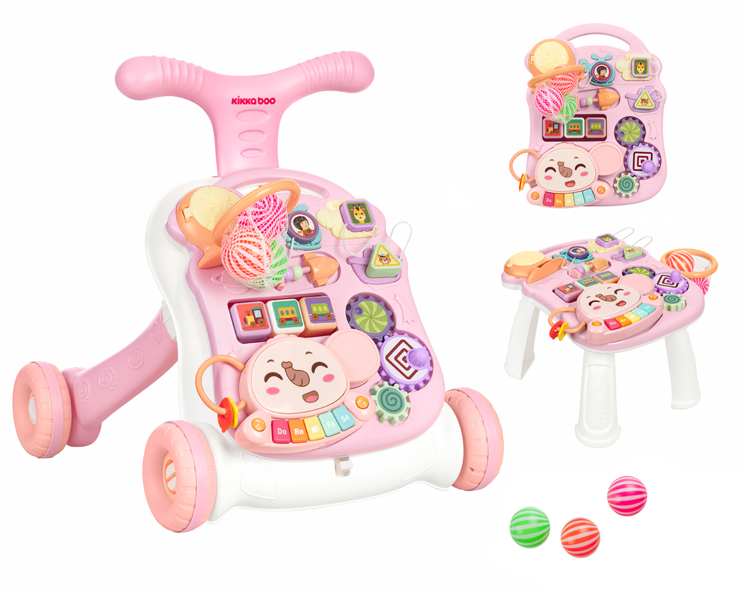 Andador 3en1  Play & Grow Rosa