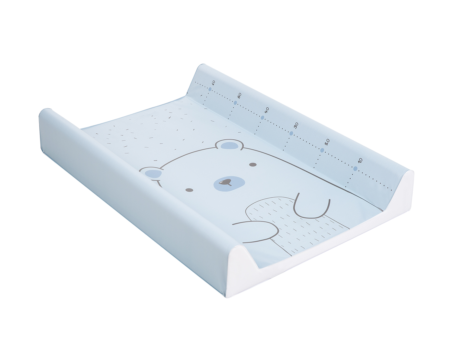 Cambiador suave de PVC 80x50cm Bear with me Azul