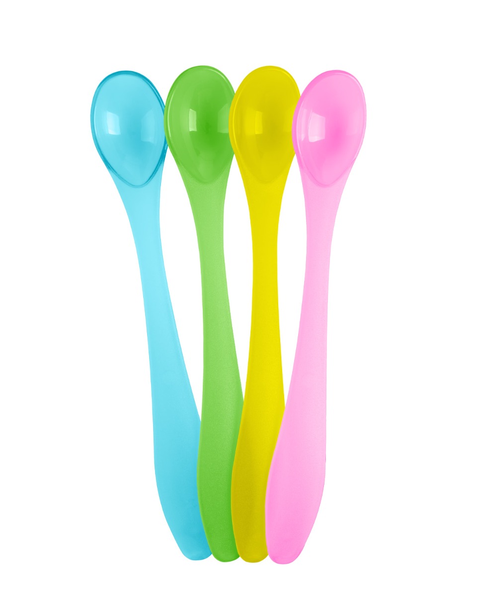 Juego de cucharas PP 4uds Rainbow