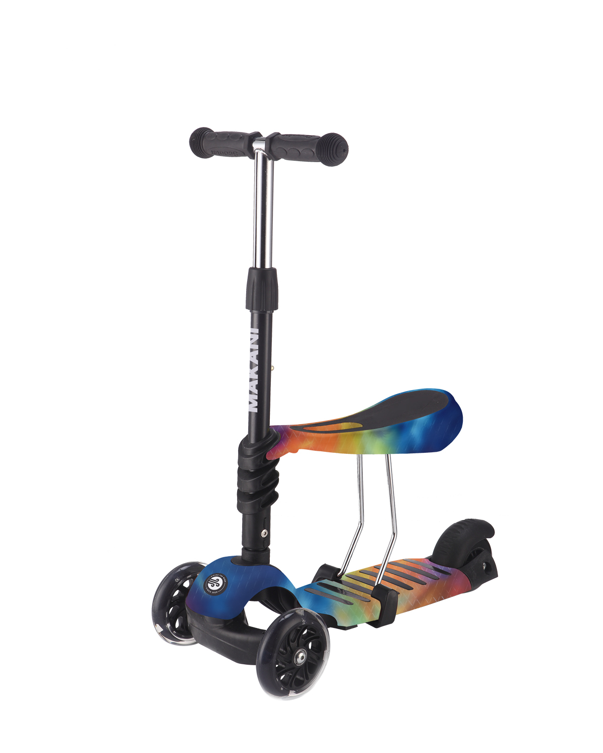 Makani Patinete 3en1 Ride and Skate Rainbow