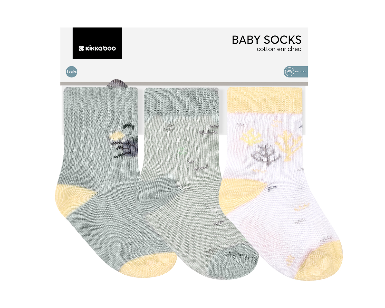 Calcetines de bebé con orejas 3D Seally Me 6-12m