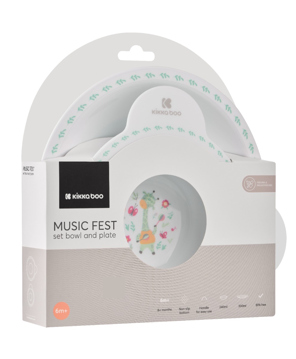 Set cuenco y plato Music Fest