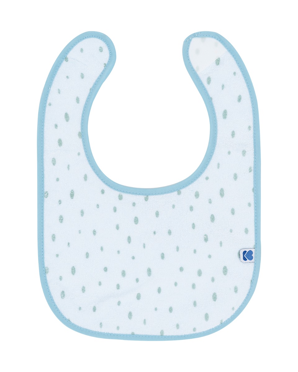 Set de 3 baberos de rizo Little Fox Azul