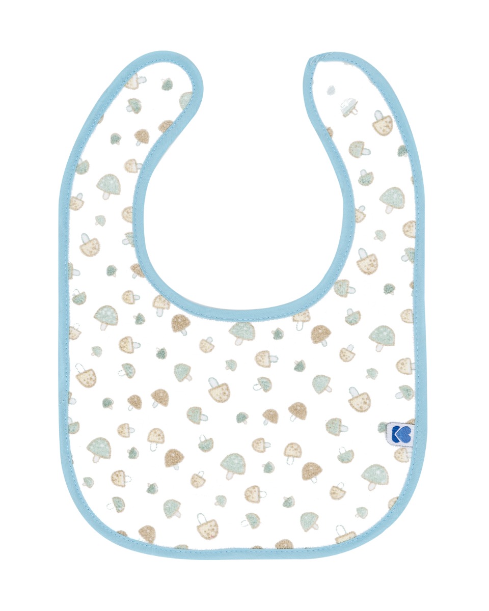 Set de 3 baberos de rizo Little Fox Azul