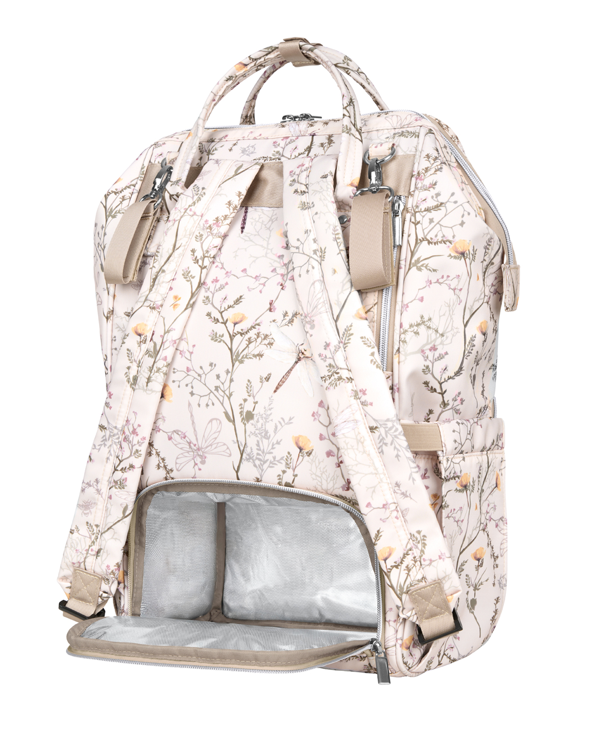 Bolsa de mamá Siena Luxe Secret Garden Beige