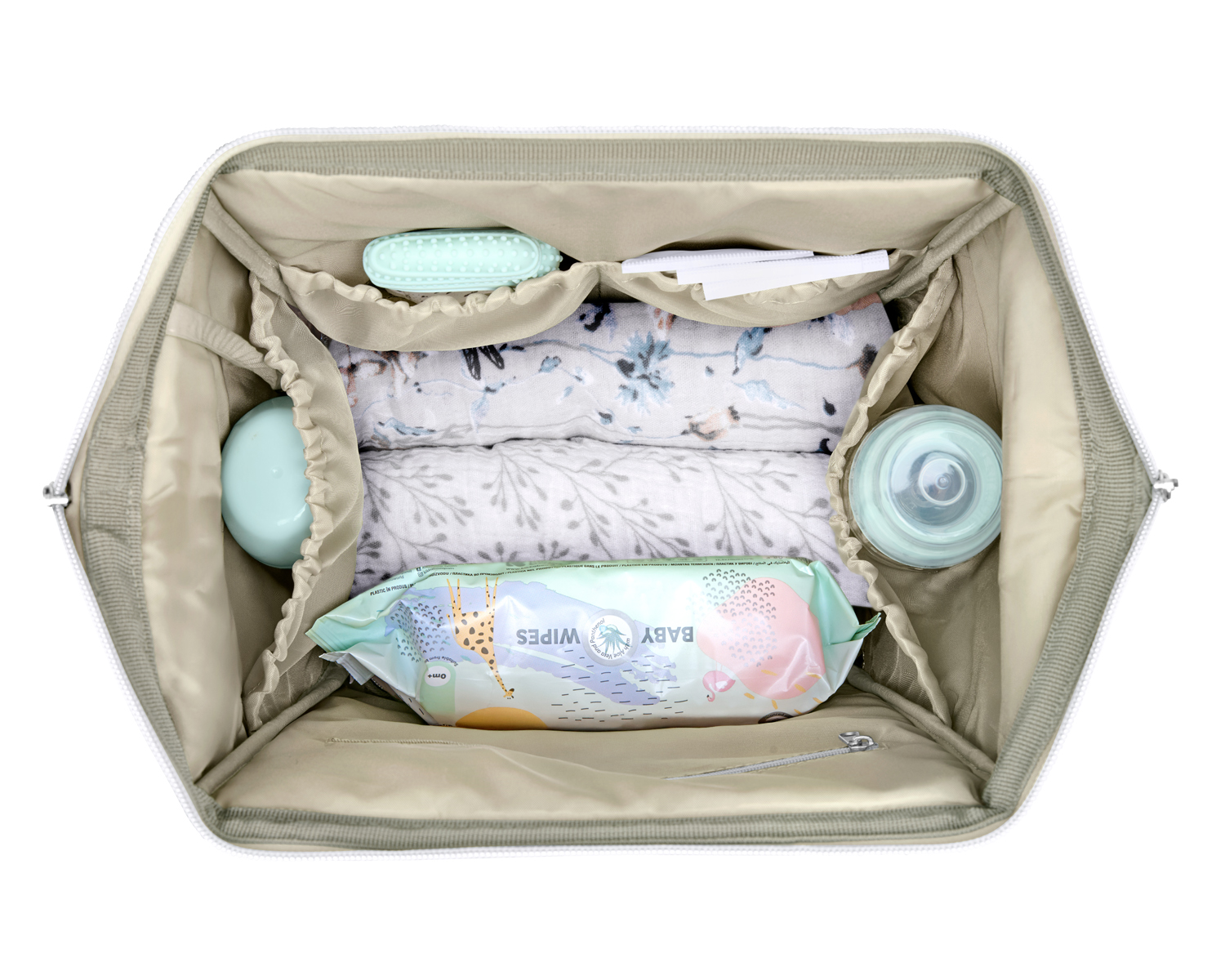Bolsa de mamá Siena Luxe Secret Garden Beige