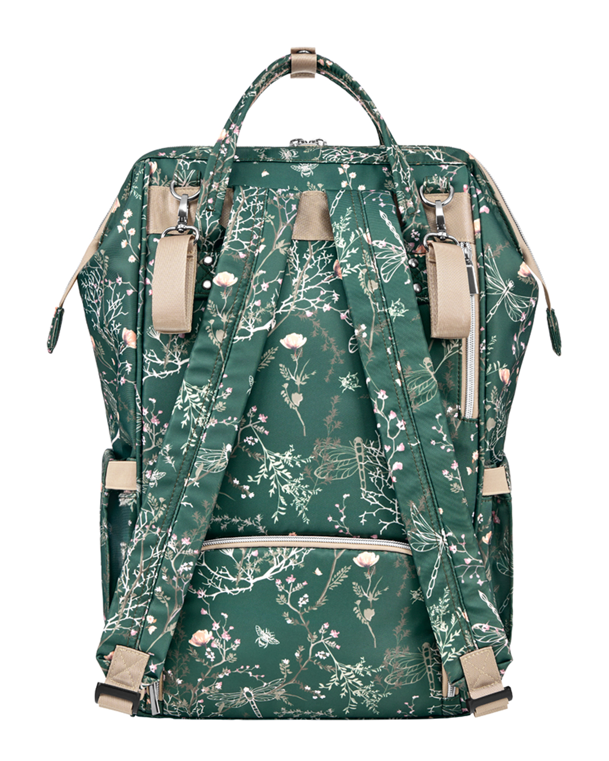 Bolsa de mamá Siena Luxe Secret Garden Verde Intenso