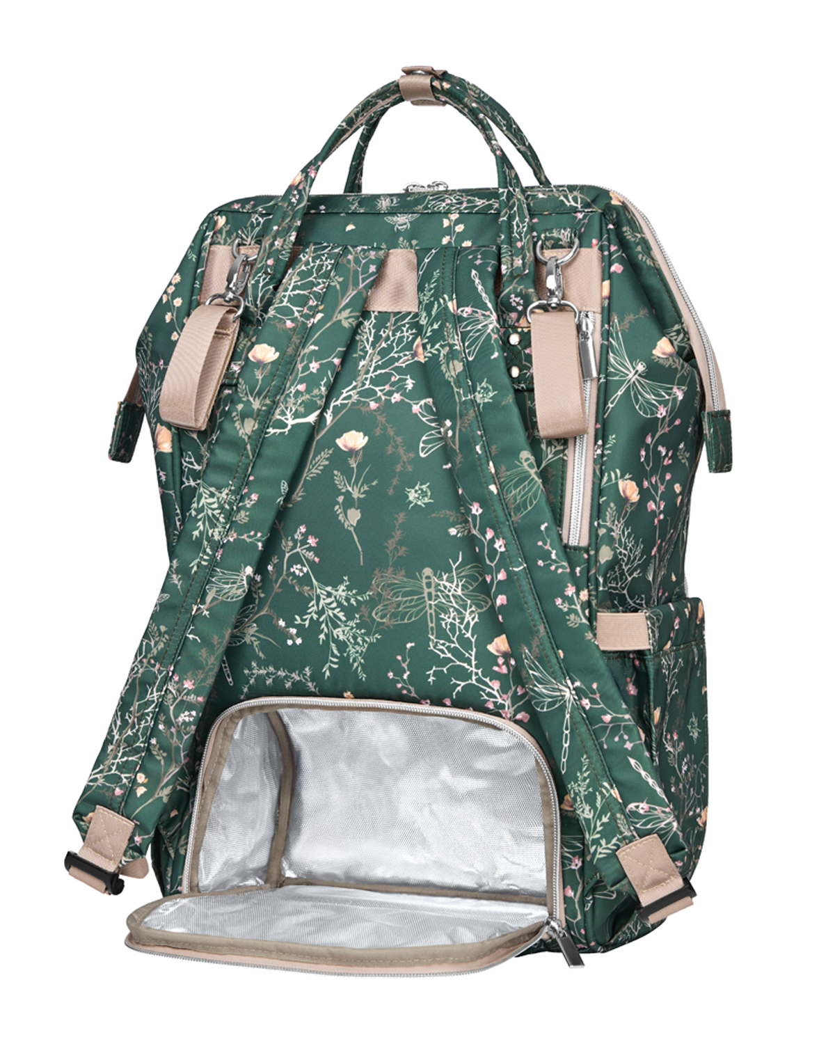 Bolsa de mamá Siena Luxe Secret Garden Verde Intenso