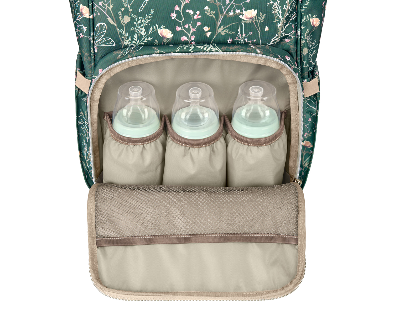 Bolsa de mamá Siena Luxe Secret Garden Verde Intenso