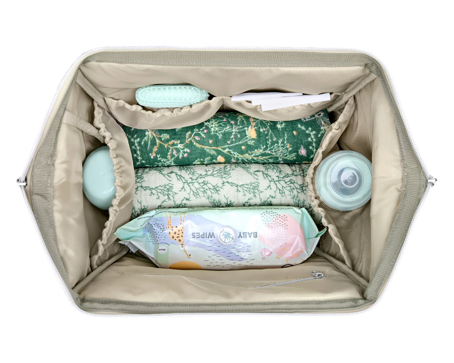Bolsa de mamá Siena Luxe Secret Garden Verde Intenso