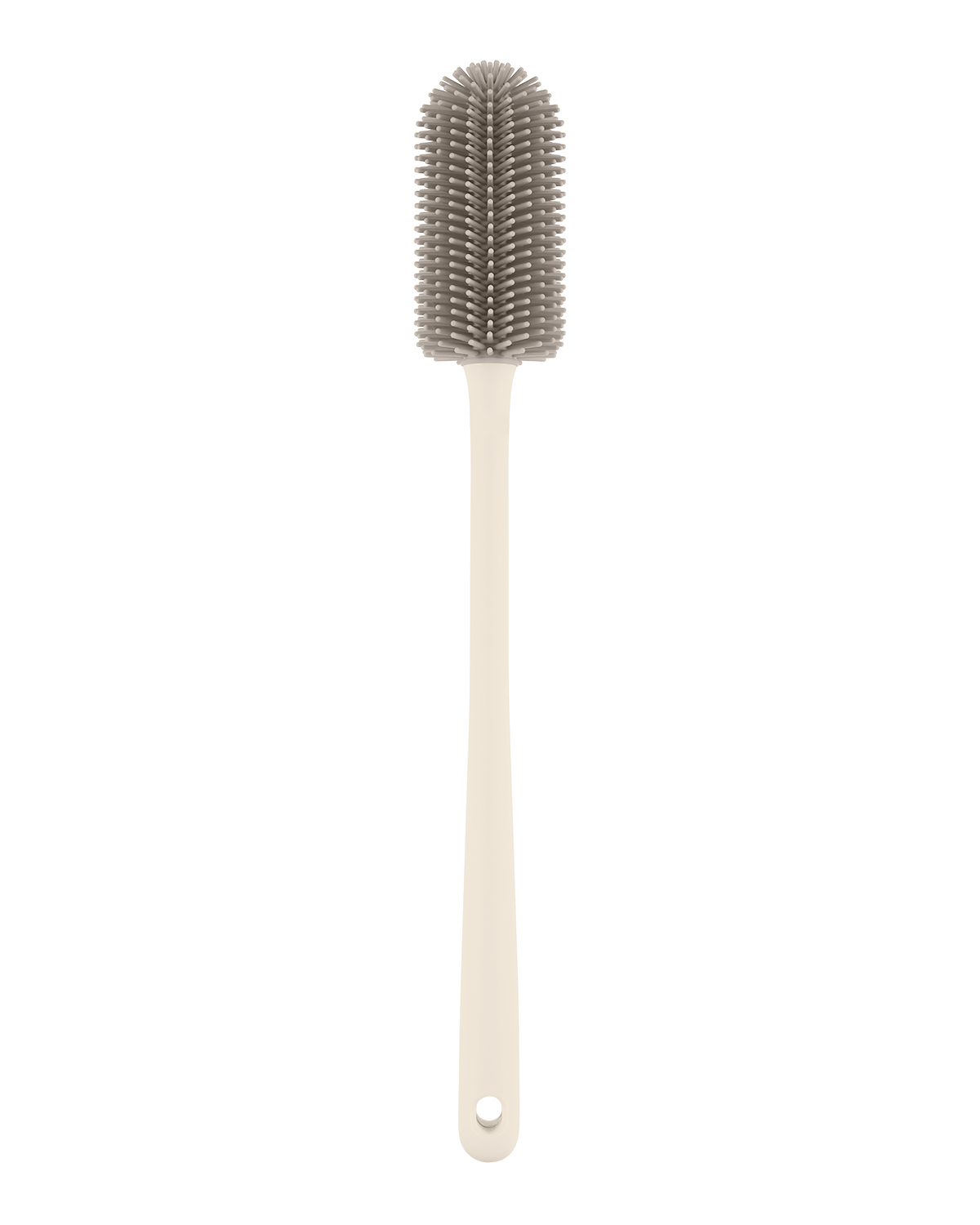 Silicone bottle brush set 3 pcs with holder Platinum Silicone Sand