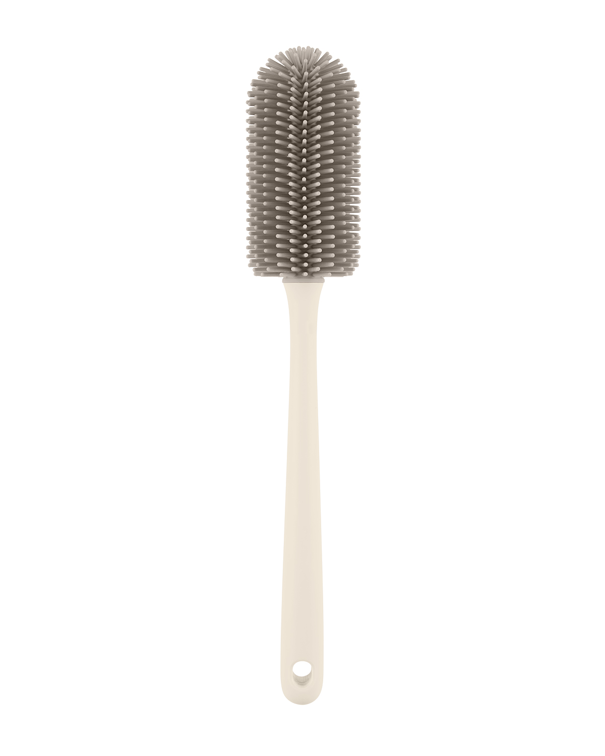 Silicone bottle brush set 3 pcs with holder Platinum Silicone Sand