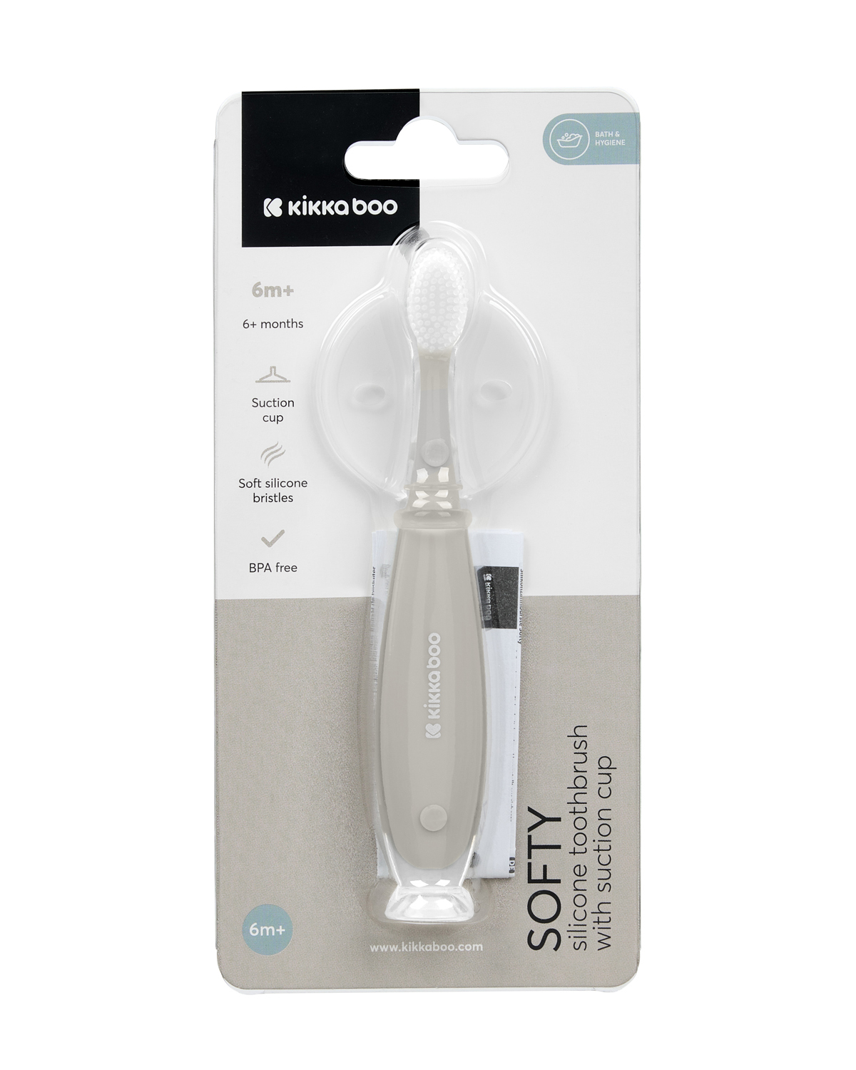 Cepillo de dientes de silicona con ventosa Softy Sand