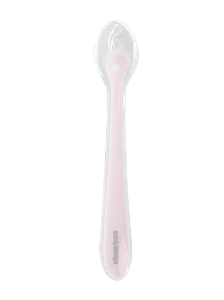 Cuchara de silicona con estuche 1und Rosa