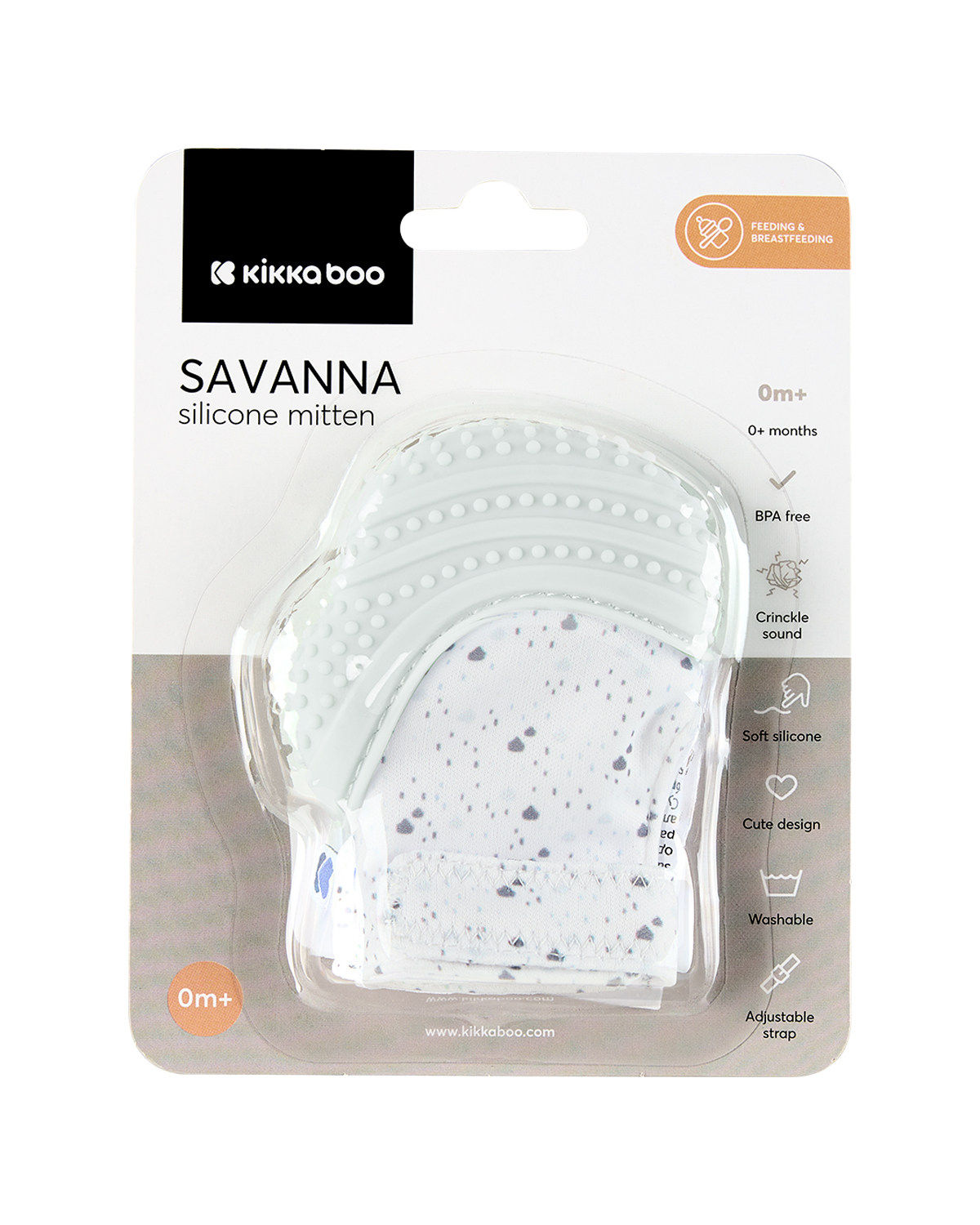 Manopla de silicona Savanna Azul