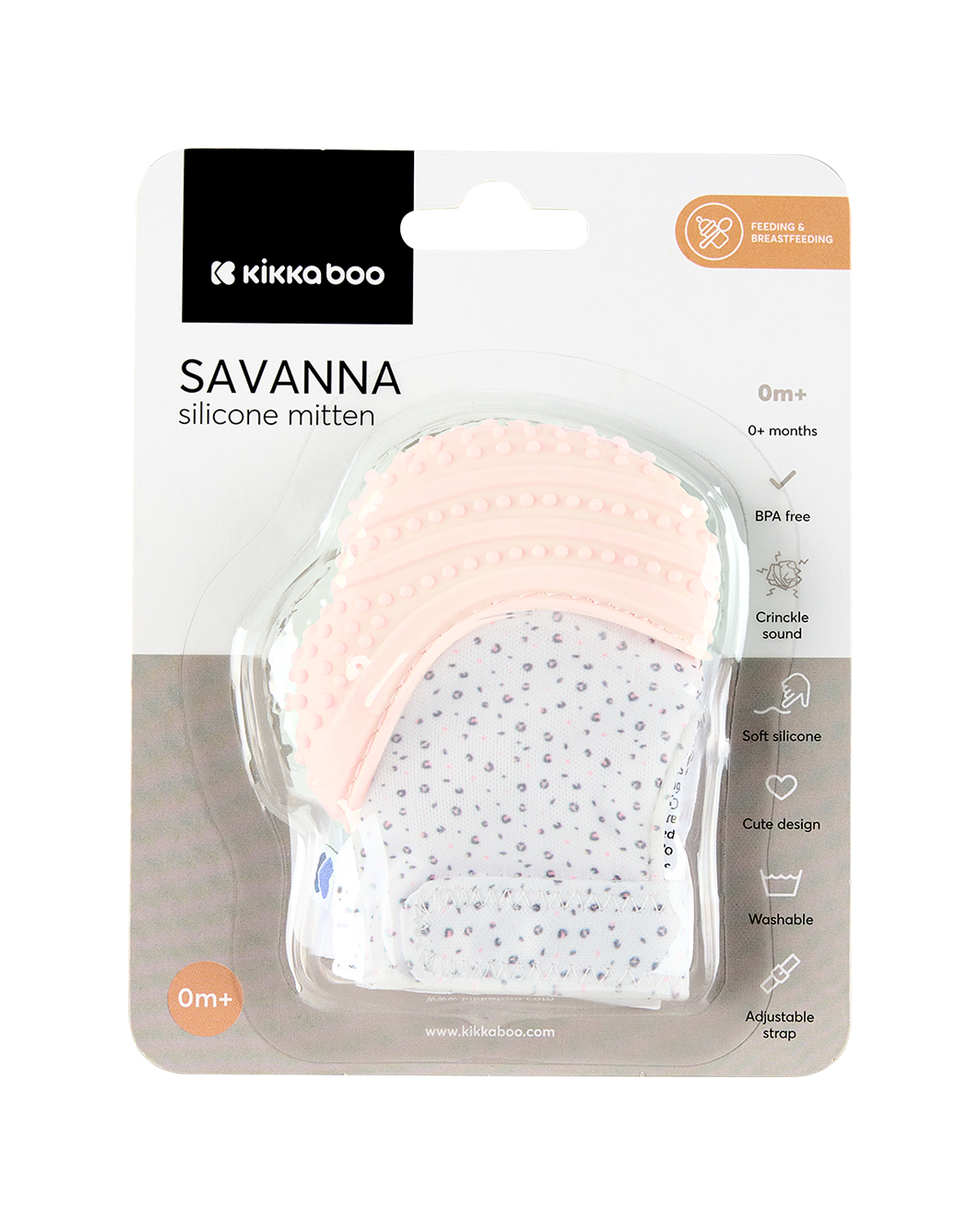 Manopla de silicona Savanna Rosa