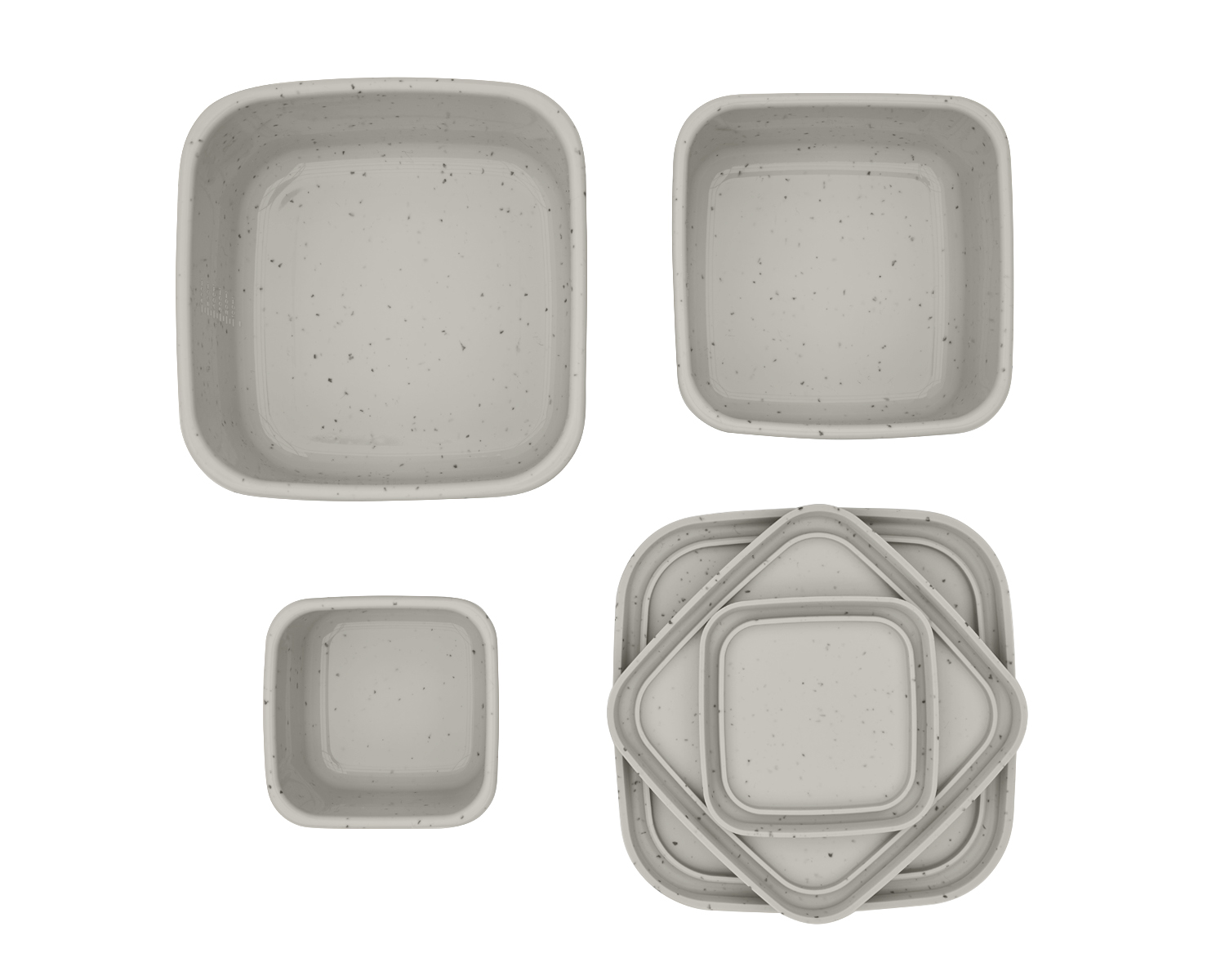 Juego de fiambreras 3 uds Platinum Silicone Sand