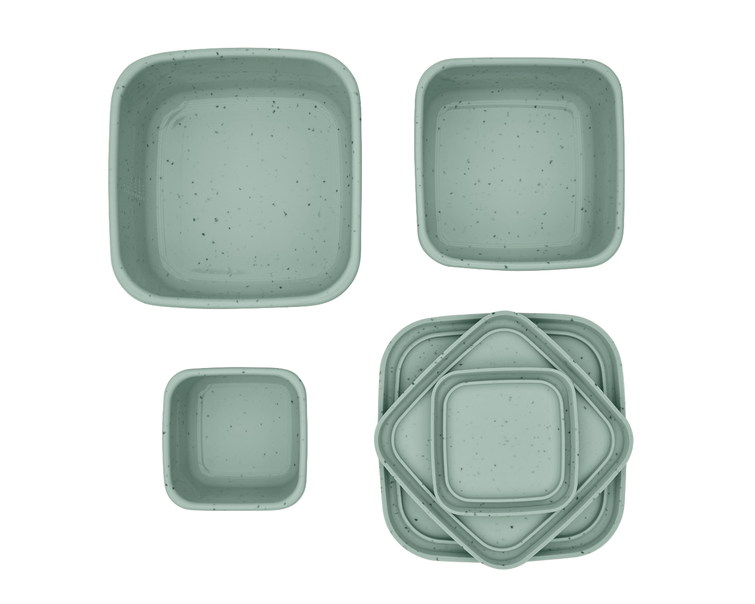 Juego de fiambreras 3 uds Platinum Silicone Sage