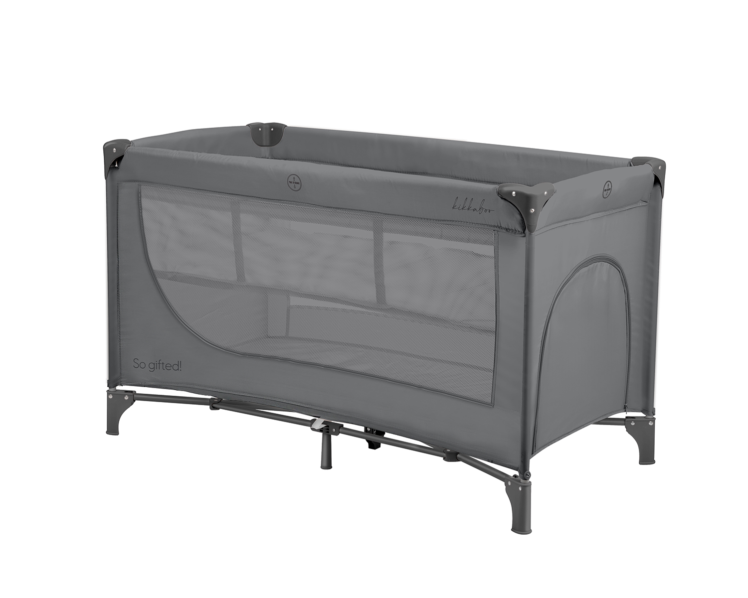 Cuna de viaje 2 niveles So Gifted gris 2026