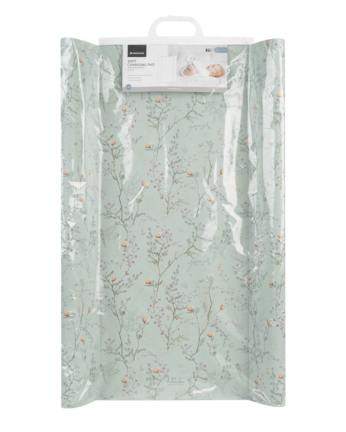 Cambiador suave de PVC 50x80cm Secret Garden Verde