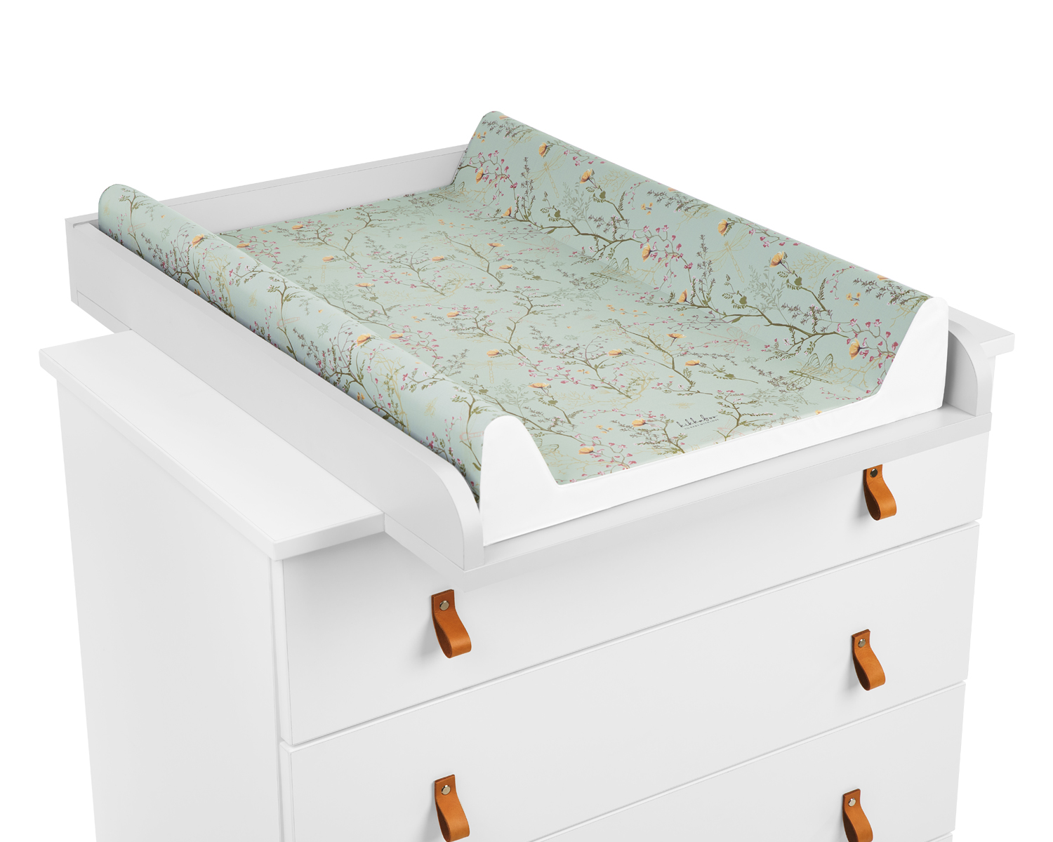 Cambiador suave de PVC 50x80cm Secret Garden Verde