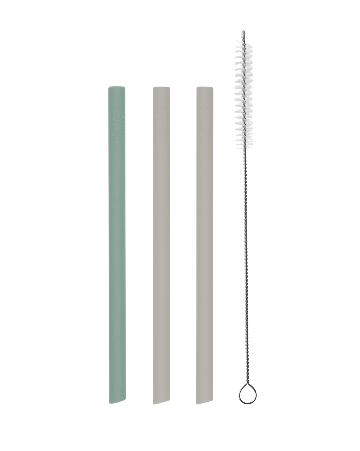 Juego de pajitas 3 uds Platinum Silicone Sage