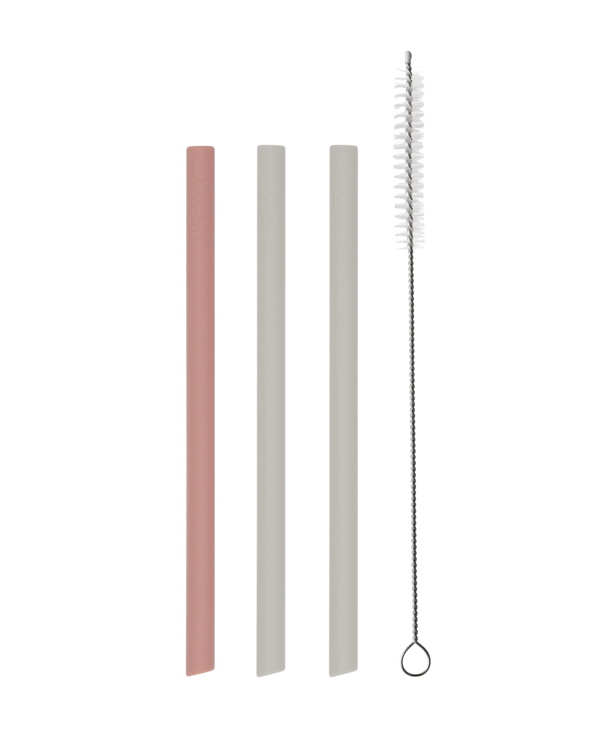 Juego de pajitas 3 uds Platinum Silicone Blush