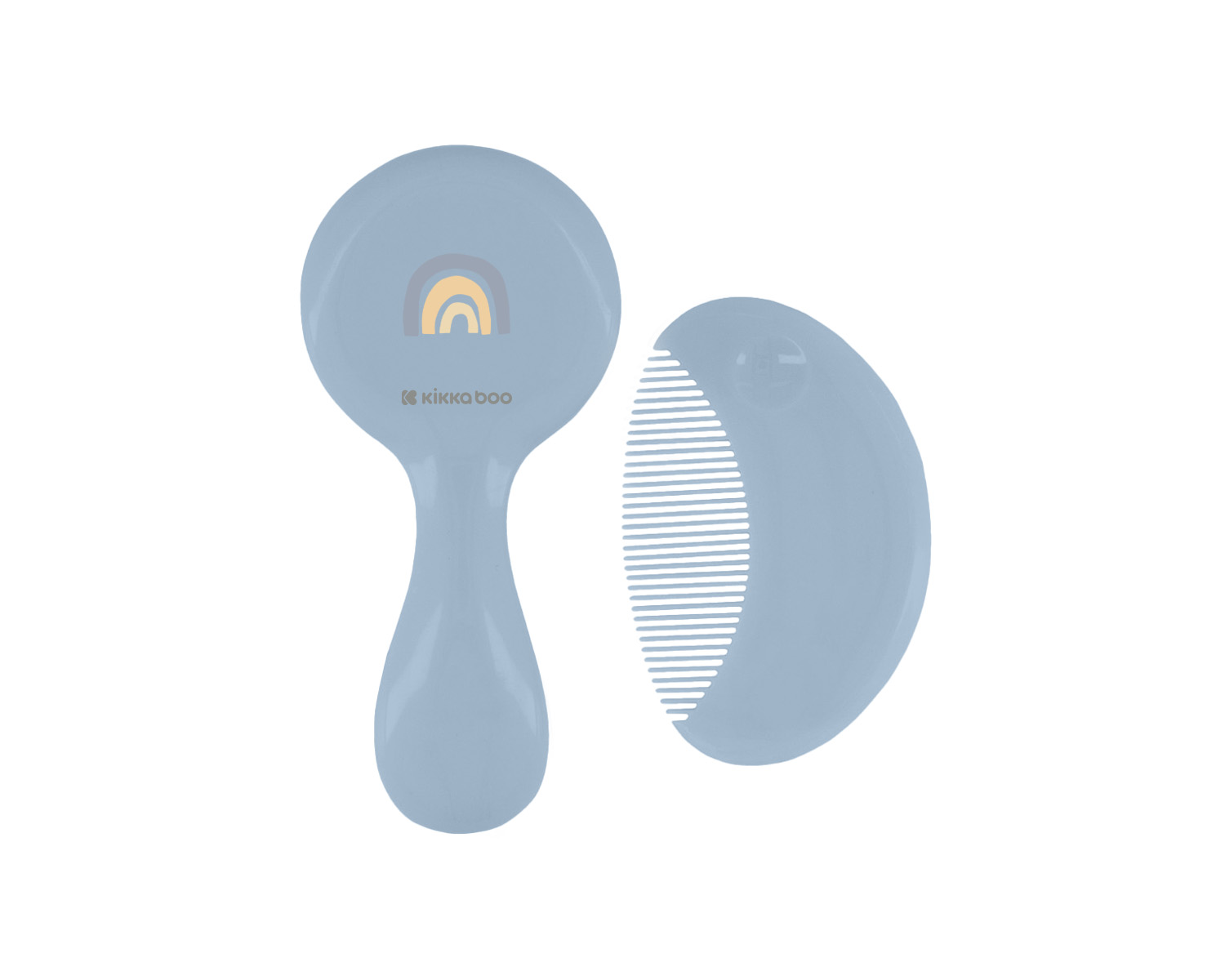 Peine y cepillo con cerdas naturales Stripy Friends