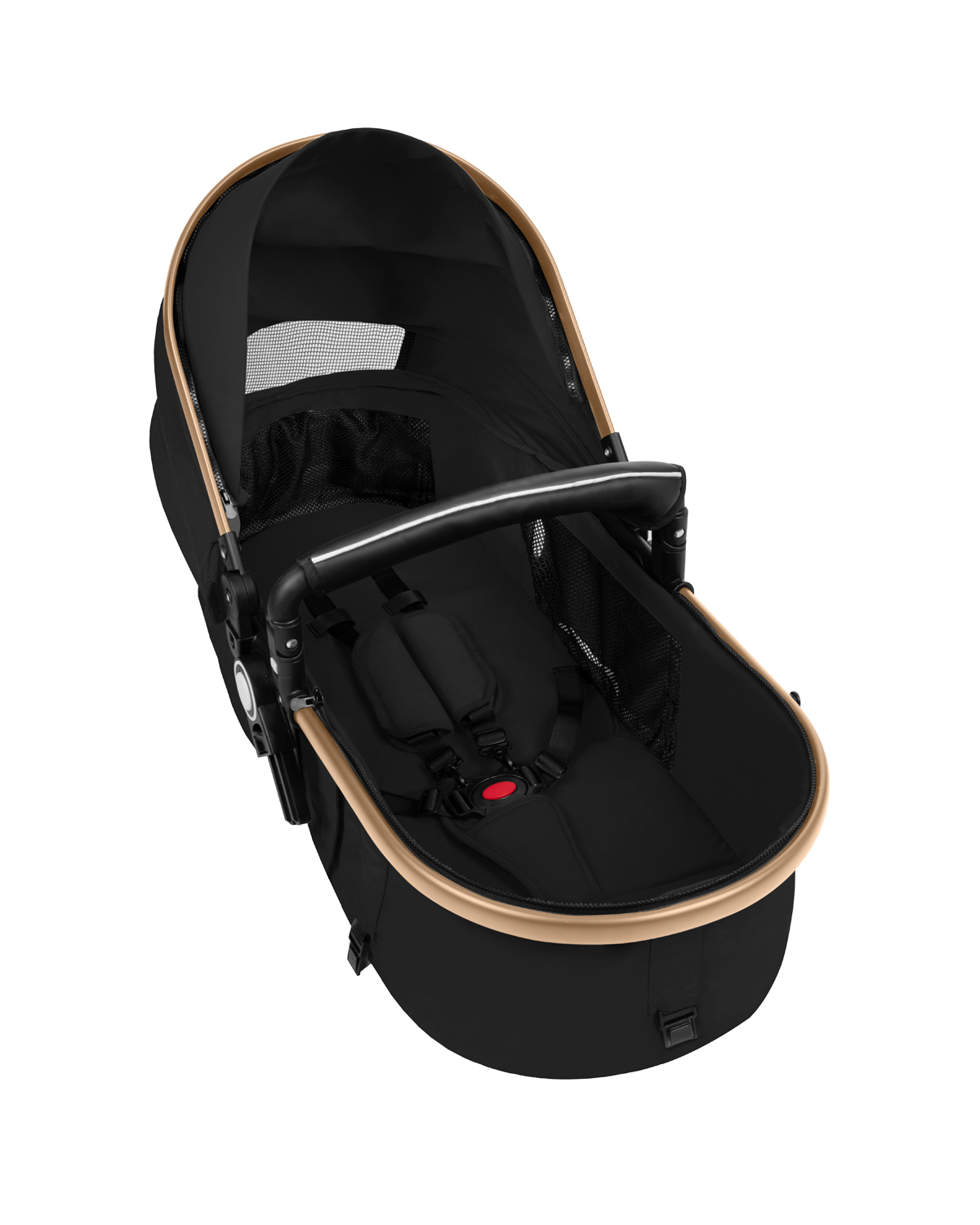 Carrito de bebé 3en1 asiento transf. Amaia Negro 2024