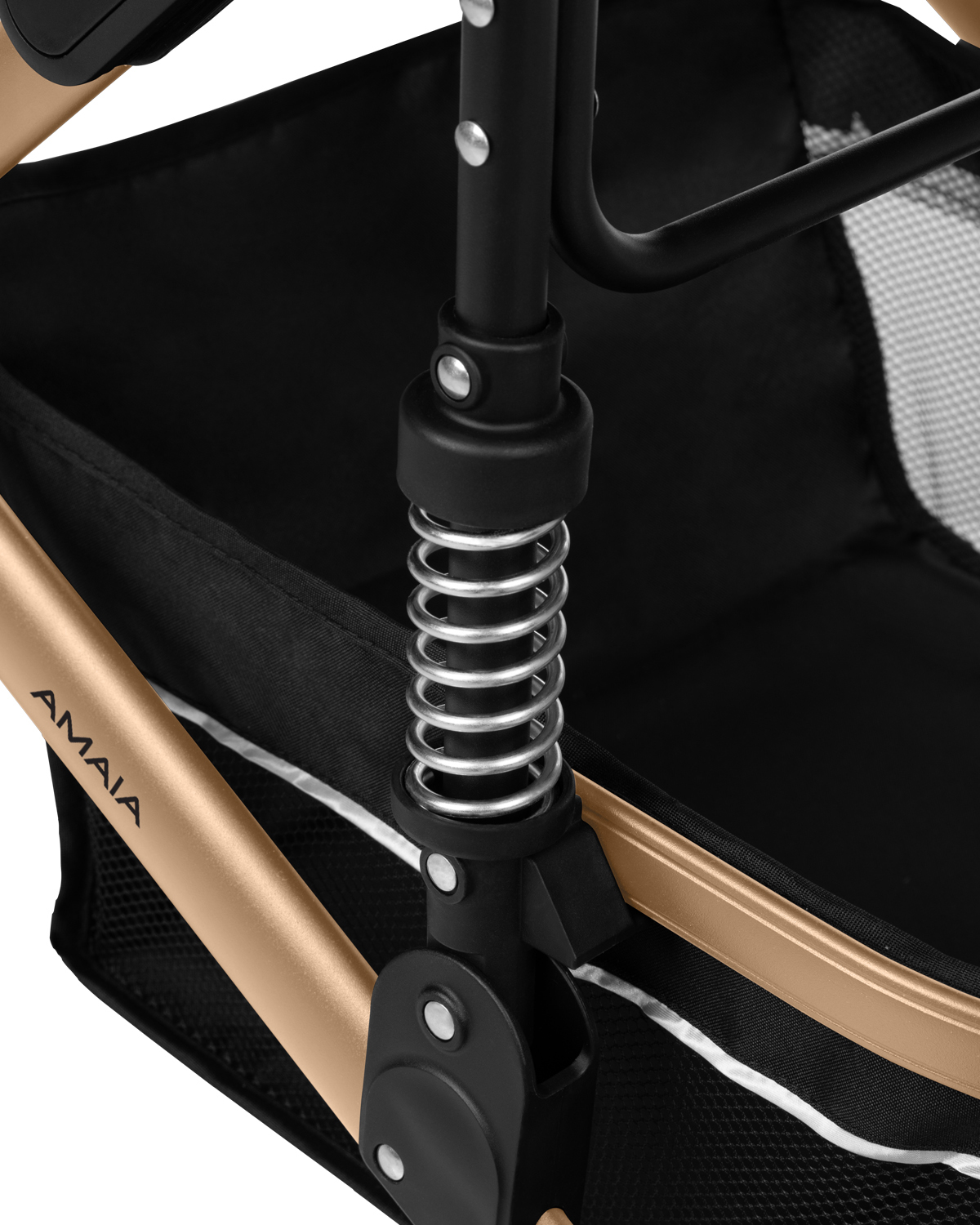 Carrito de bebé 3en1 asiento transf. Amaia Negro 2024