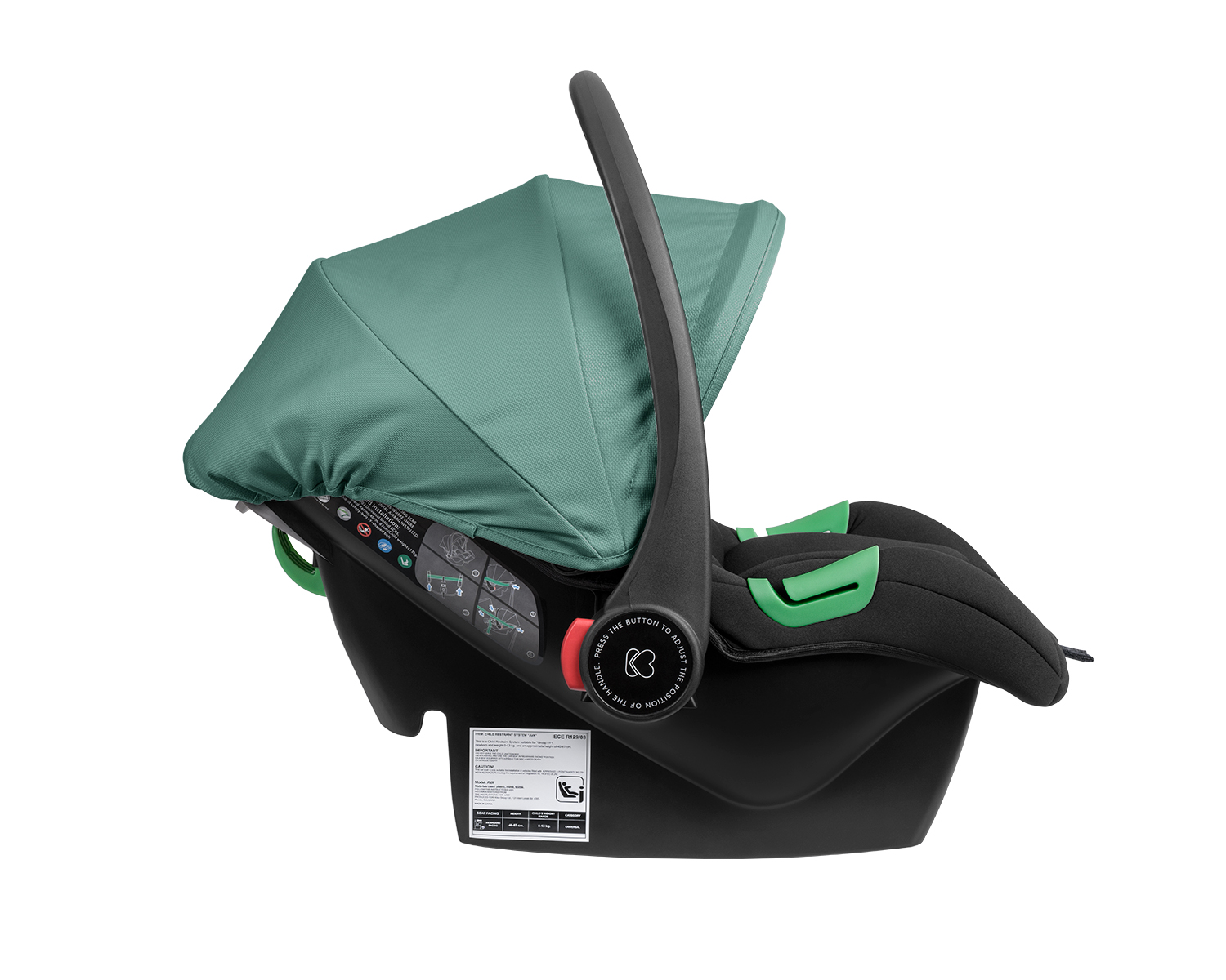 Carrito de bebé 3en1 asiento transf. Amaia Menta 2024