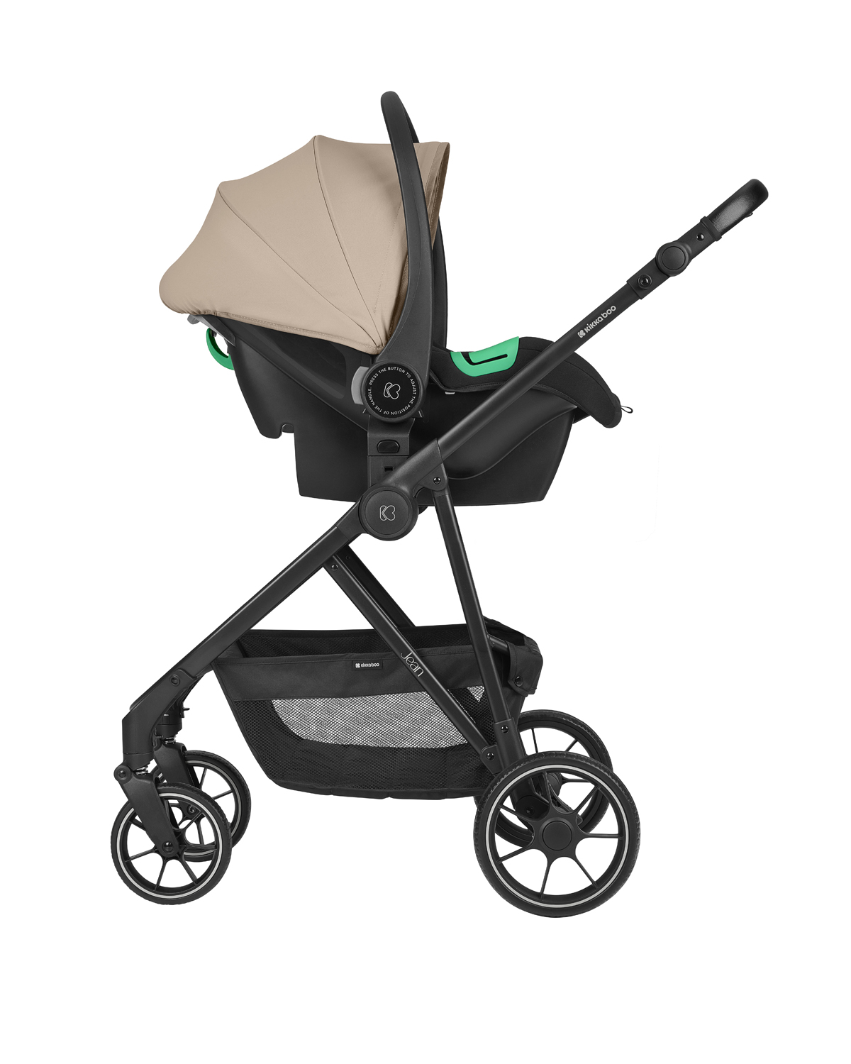 Carrito 3en1 con asiento transf. Jean Beige