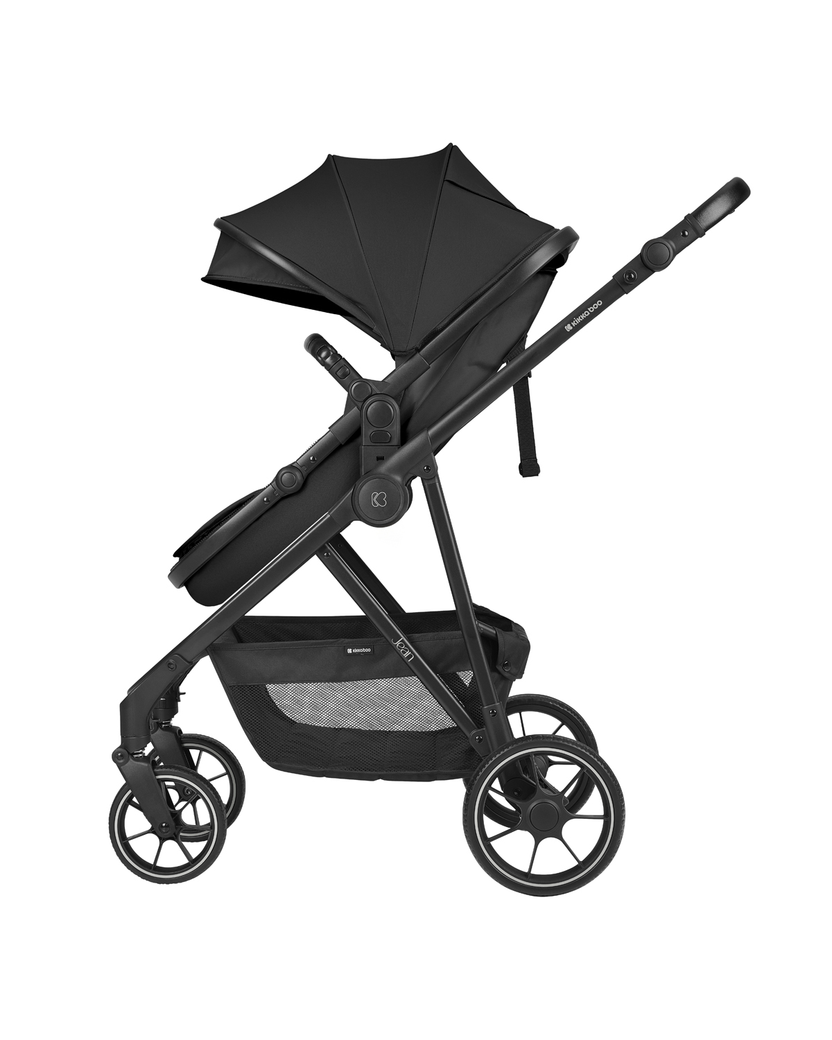 Carrito 3en1 con asiento transf. Jean Negro