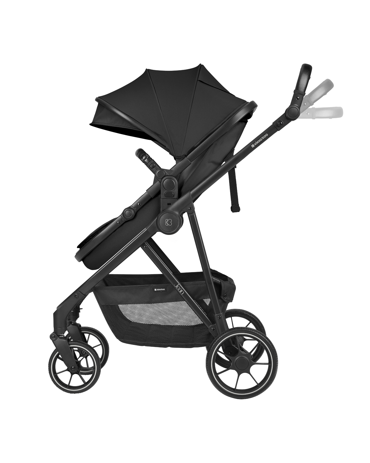 Carrito 3en1 con asiento transf. Jean Negro