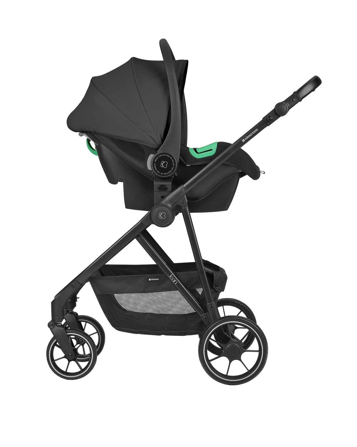 Carrito 3en1 con asiento transf. Jean Negro