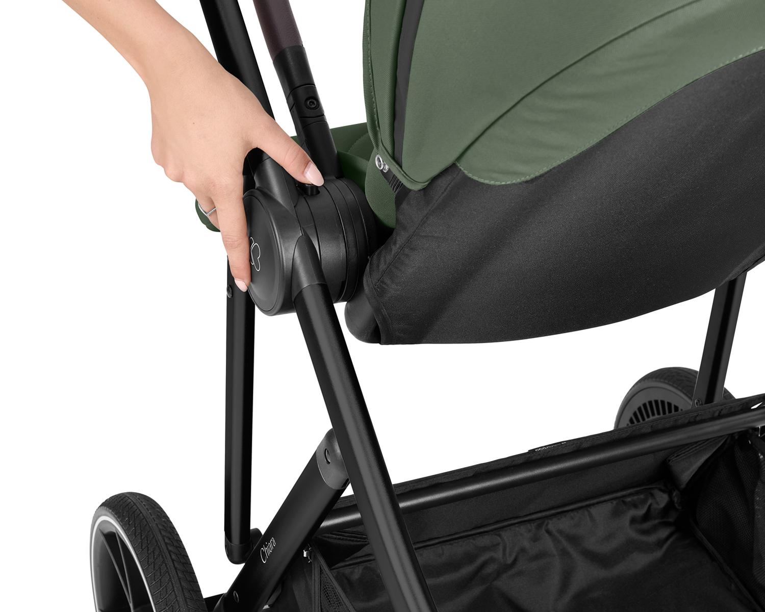 Stroller 3in1 with carrycot Chiara Army Green