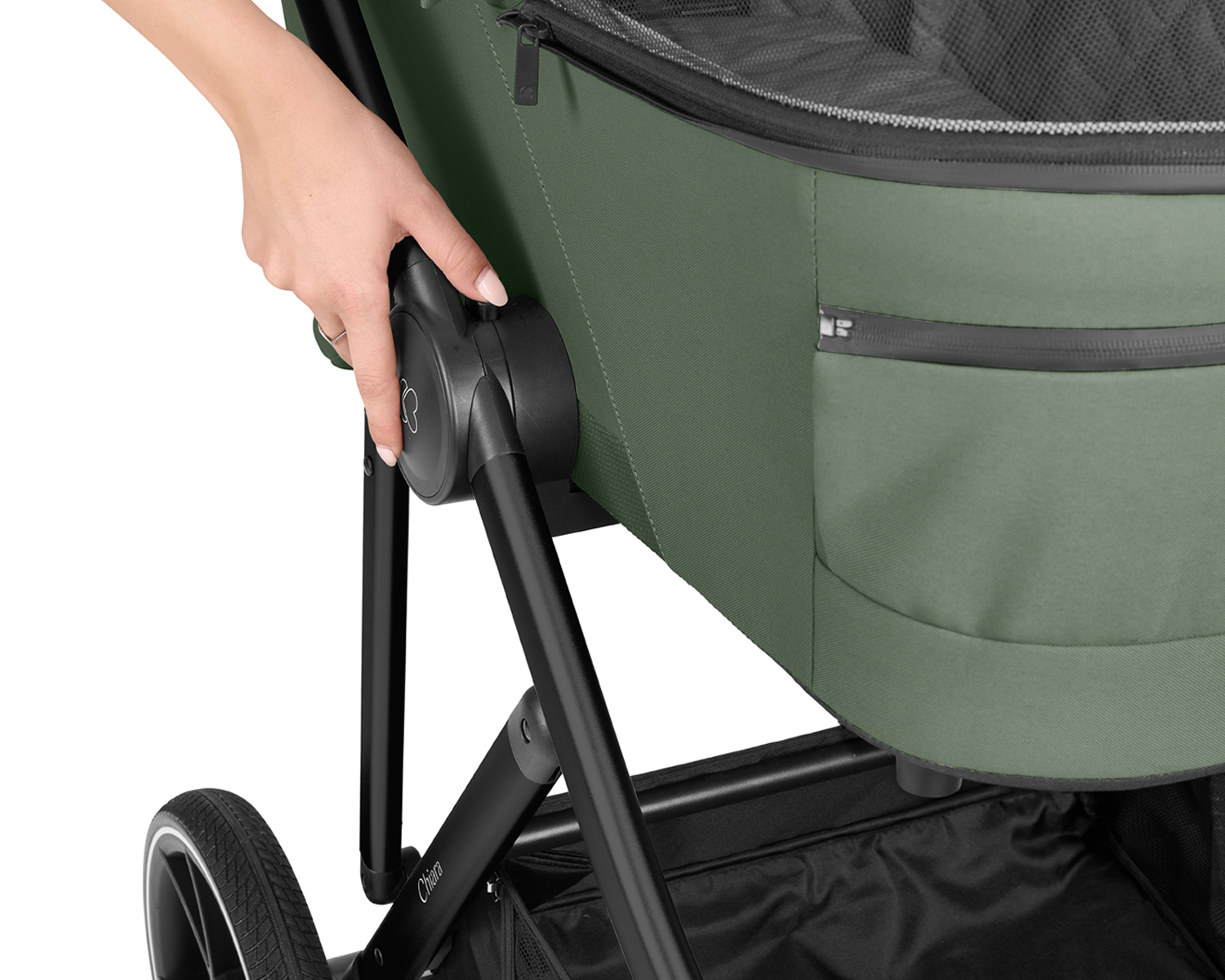 Stroller 3in1 with carrycot Chiara Army Green