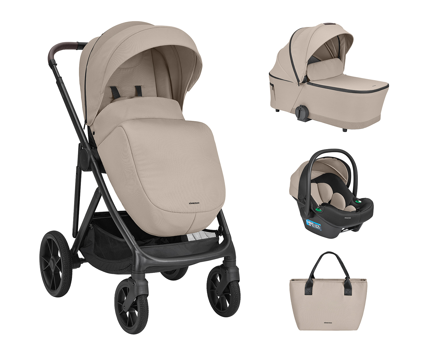 Carrito de bebé 3en1 con capazo Chiara Beige 2027
