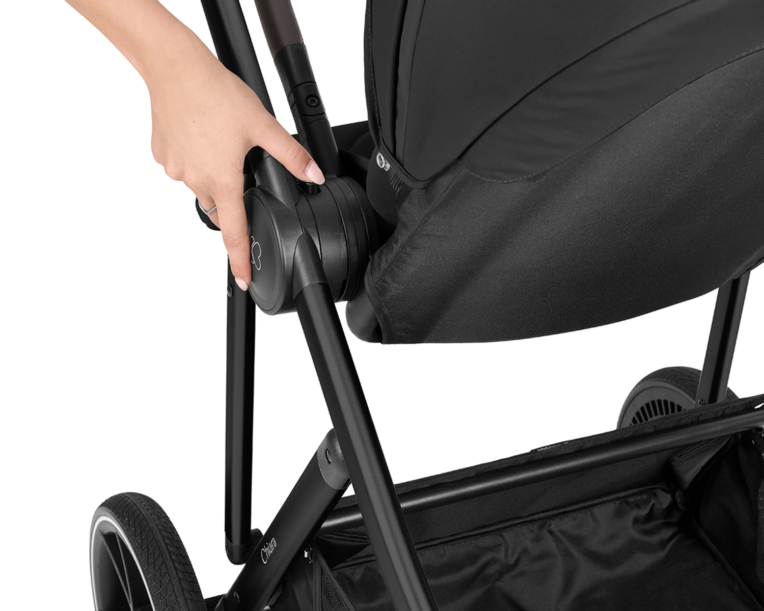 Stroller 3in1 with carrycot Chiara Black