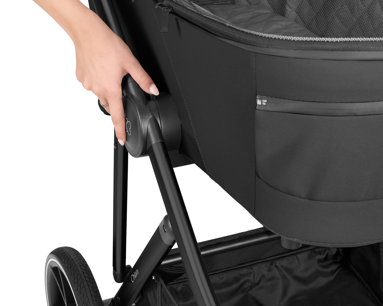Stroller 3in1 with carrycot Chiara Black