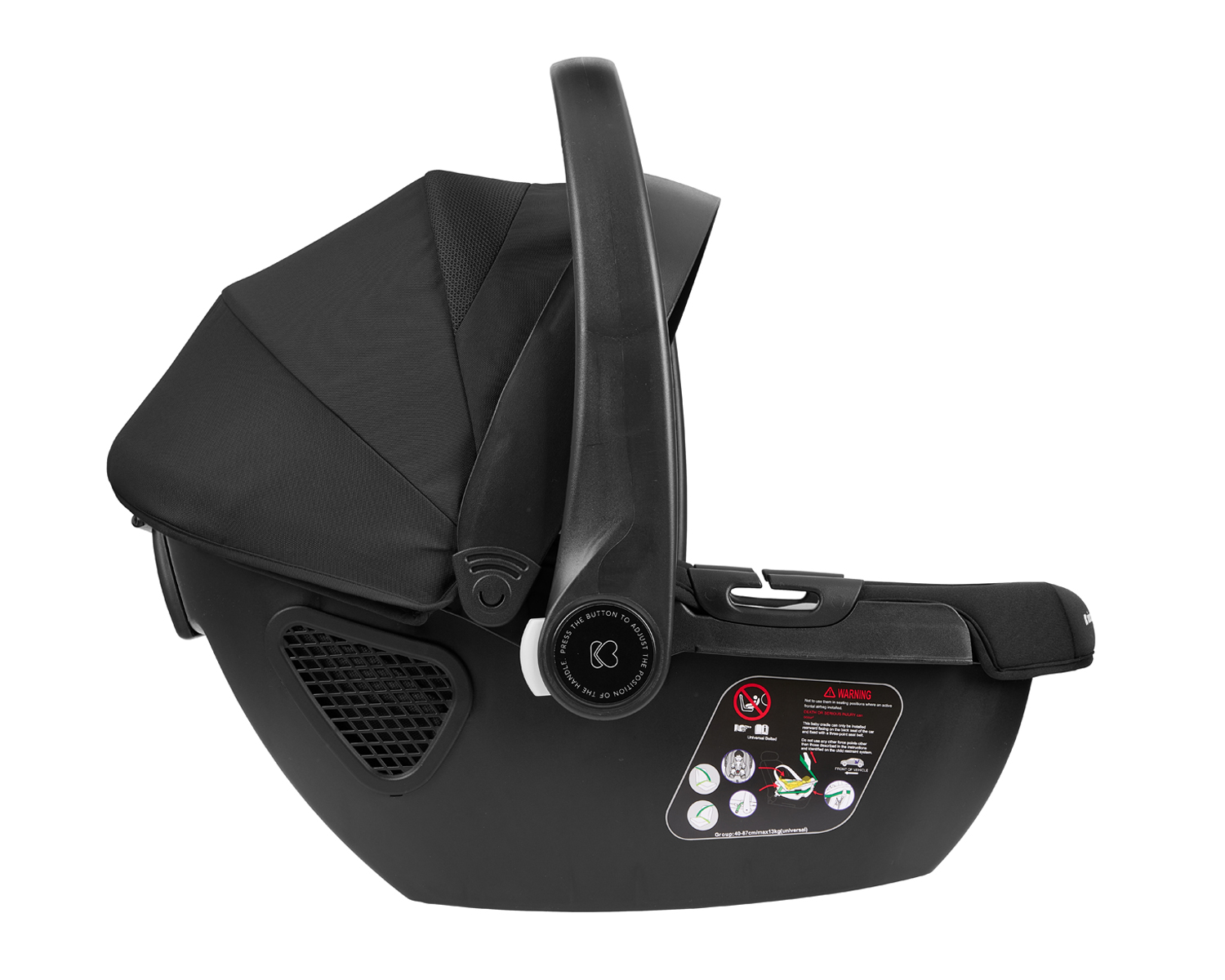 Stroller 3in1 with carrycot Chiara Black