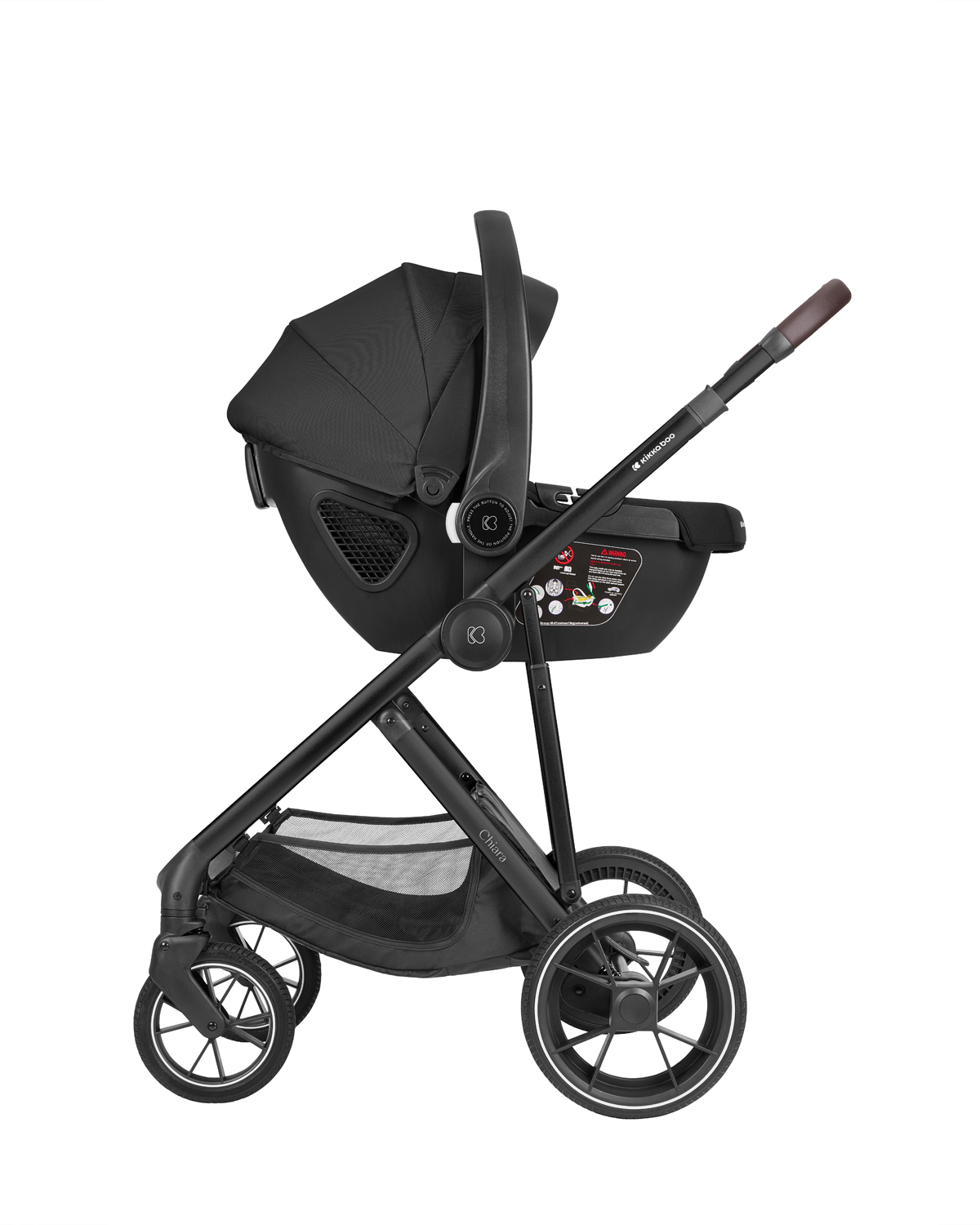 Stroller 3in1 with carrycot Chiara Black