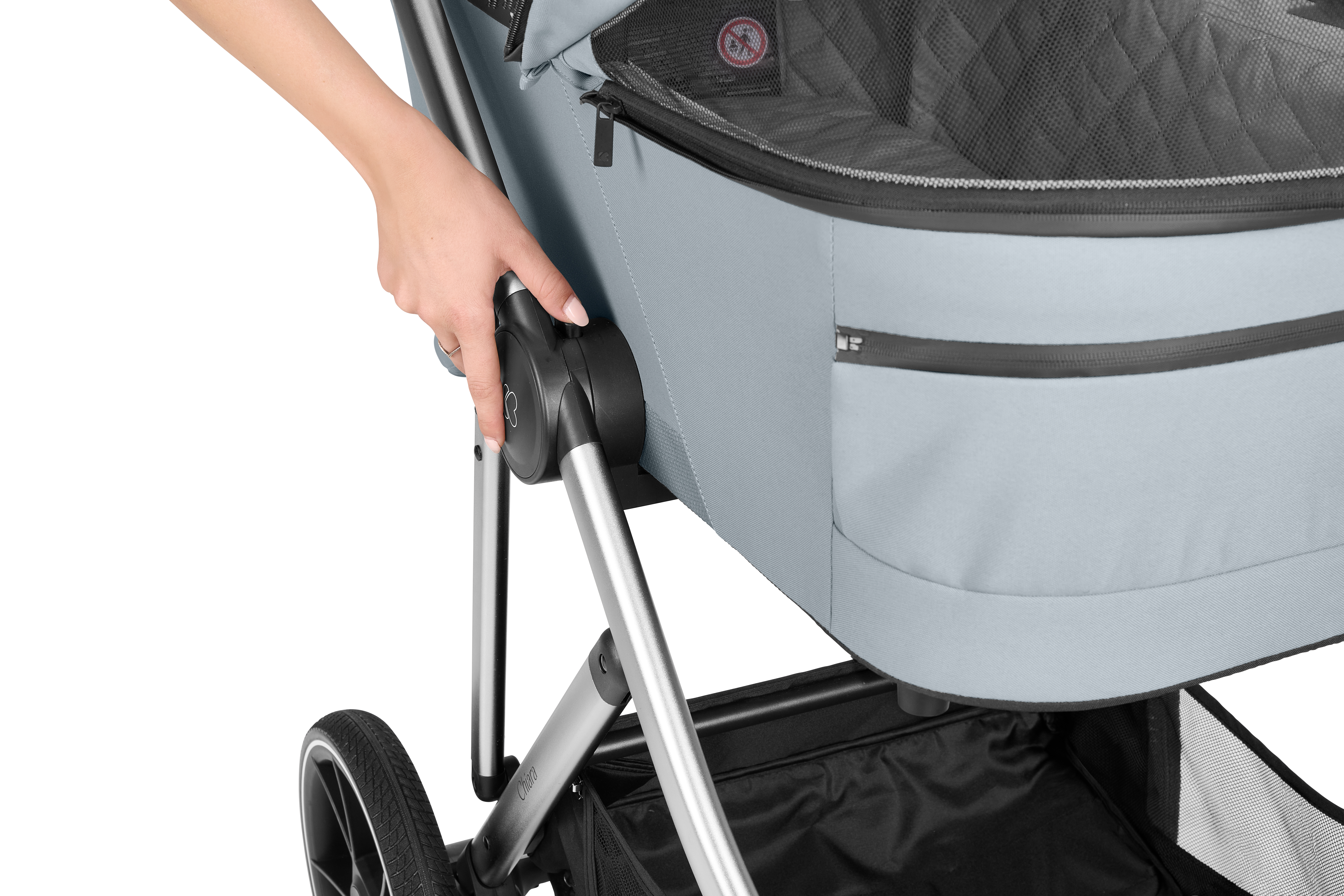 Stroller 3in1 with carrycot Chiara Grey