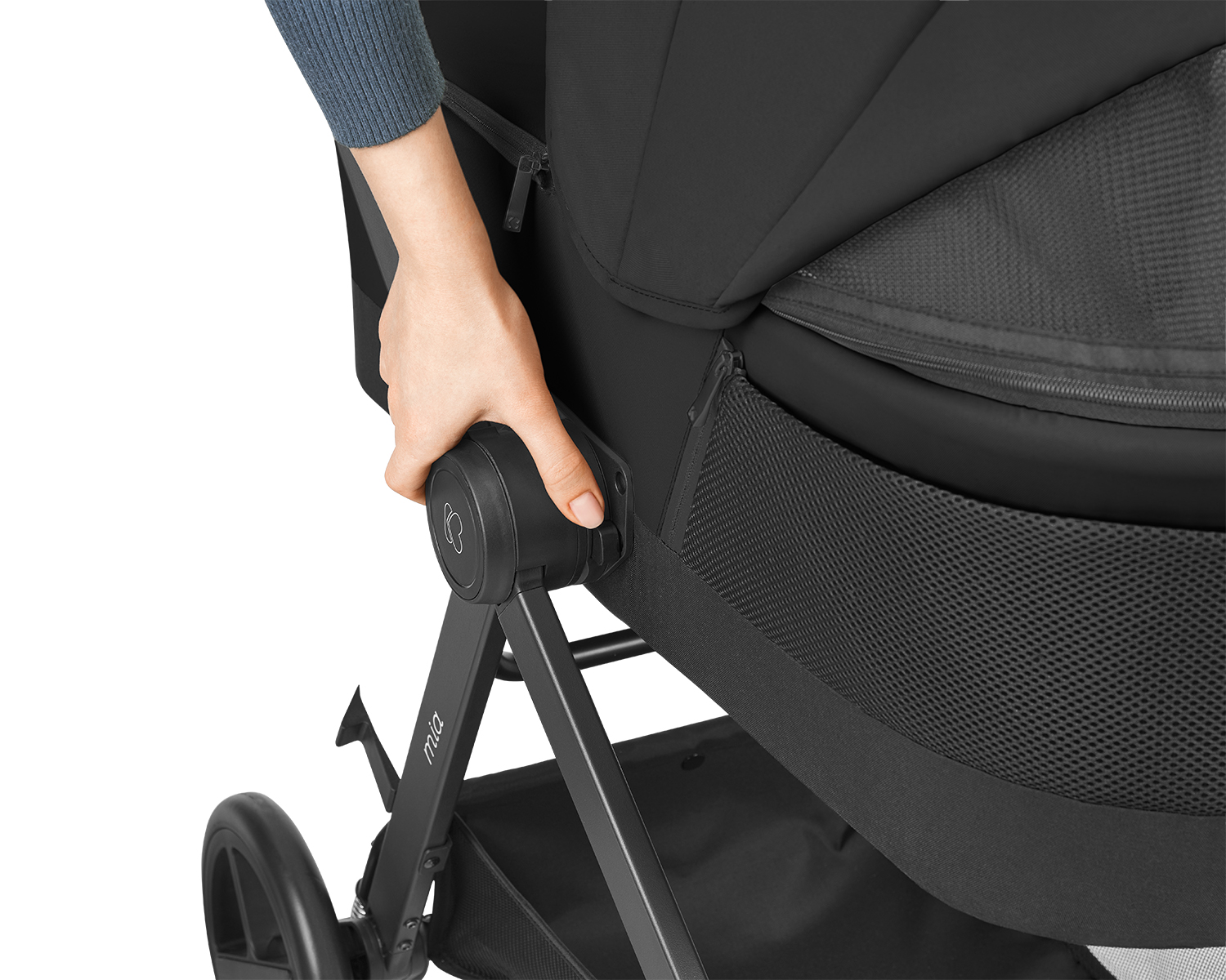 Carrito de bebé 3en1 con capazo Mia Negro