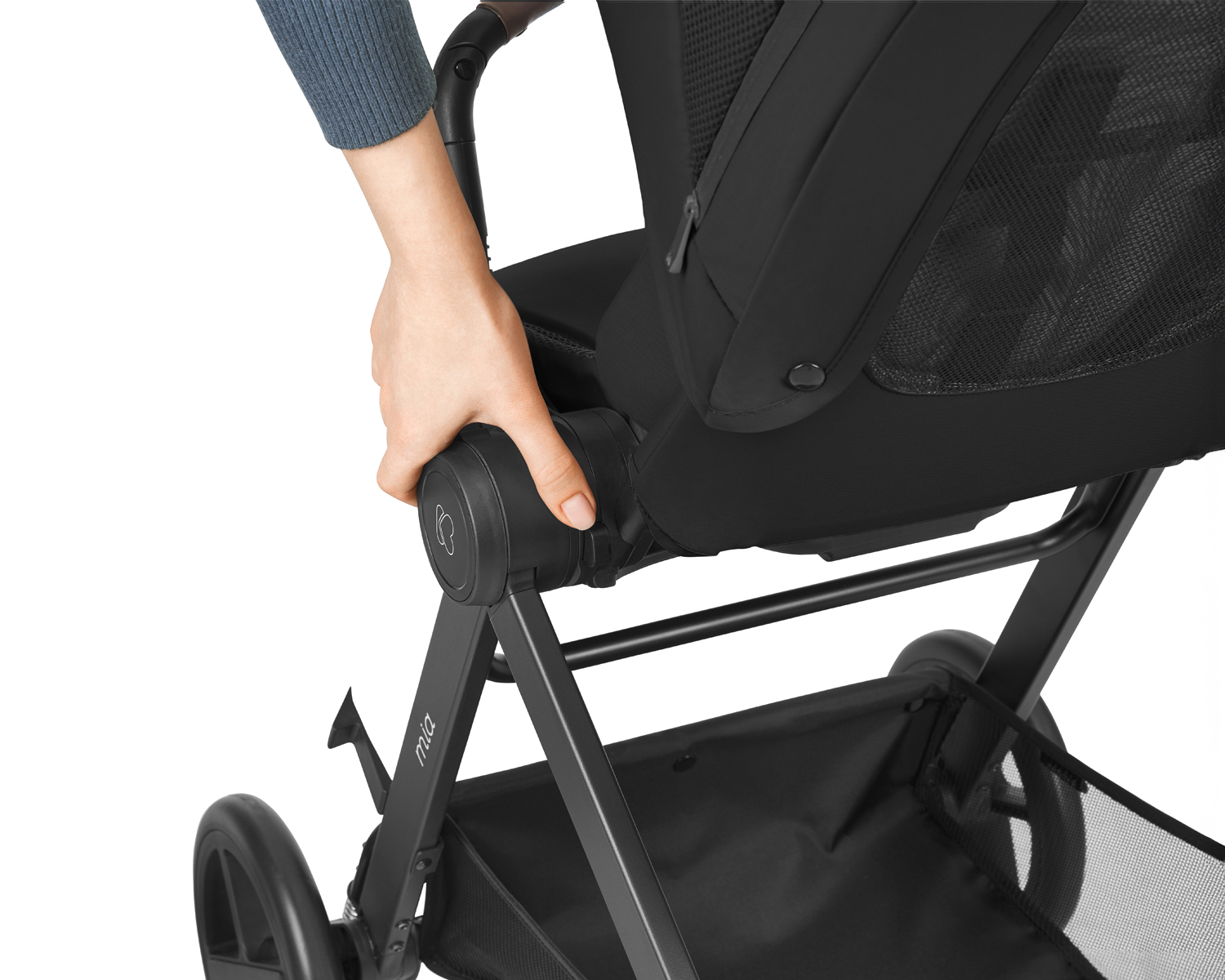 Carrito de bebé 3en1 con capazo Mia Negro